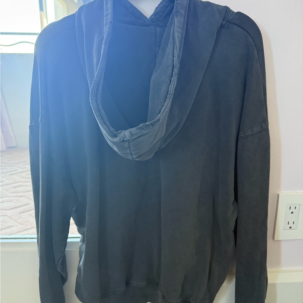 Anine Bing Harvey Sweatshirt in Washed Black - Picture 3 of 4